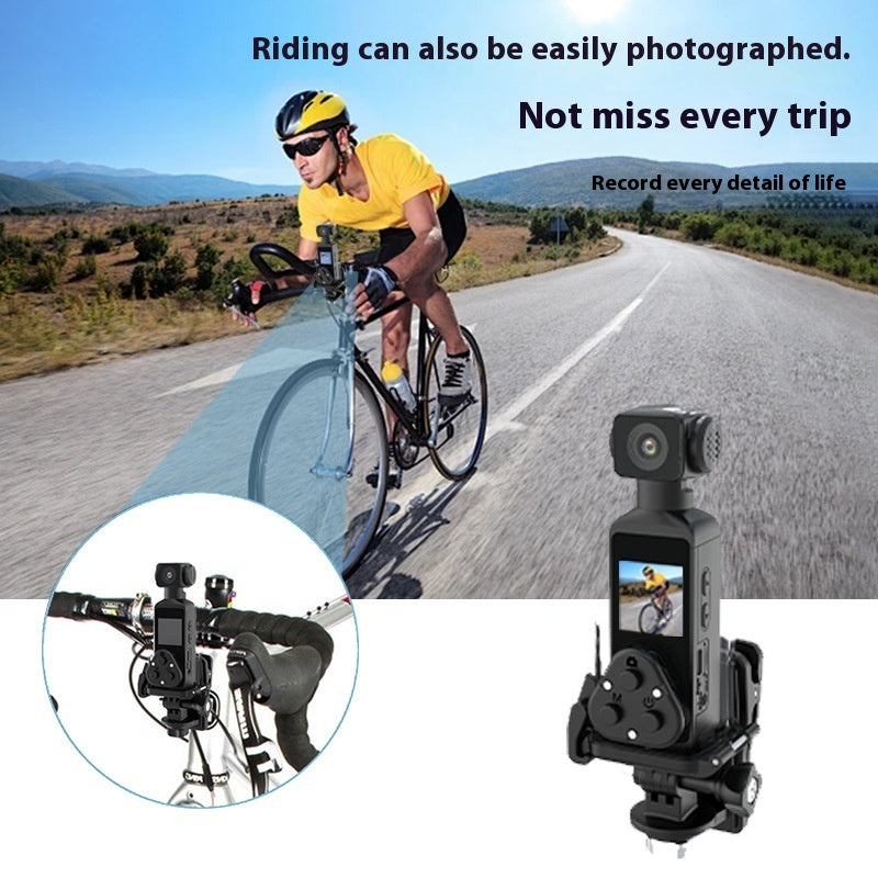 Caméra de sport anti-vibration 4K HD - Mini caméra de poche à stabilisation