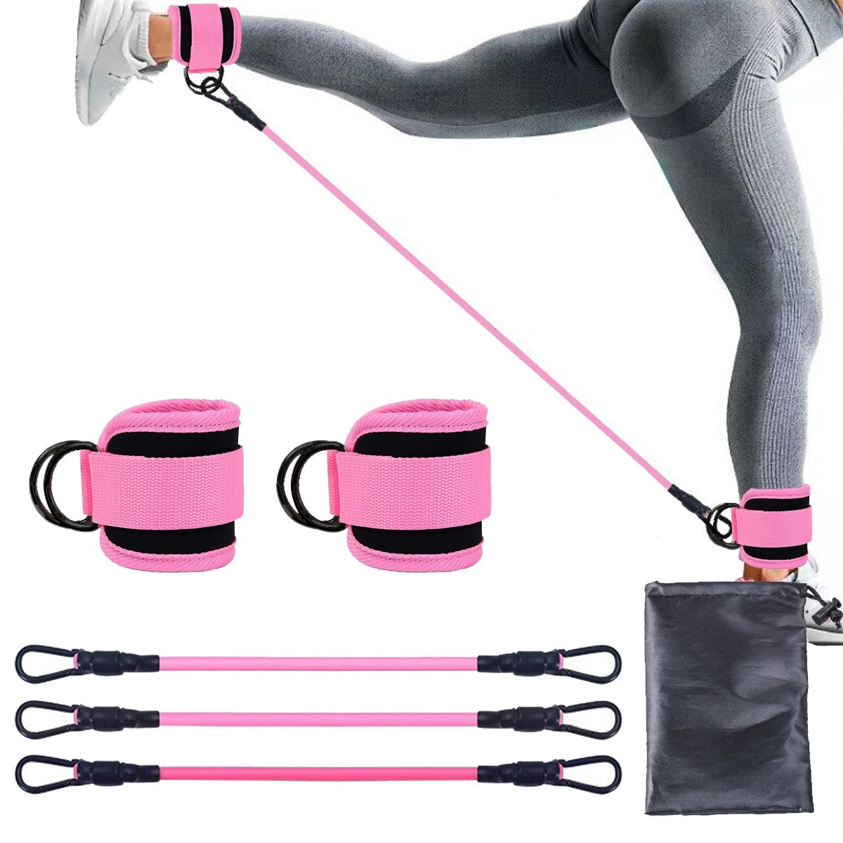 Ankle Strap Resistance Bands Hip Leg Strength Pull Rope
