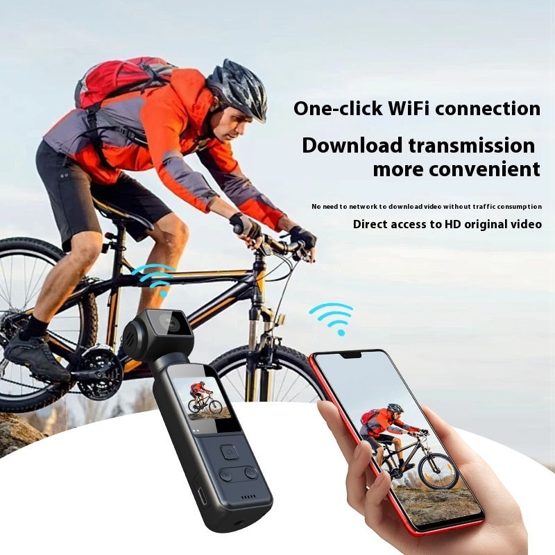 Caméra de sport anti-vibration 4K HD - Mini caméra de poche à stabilisation