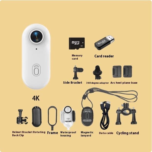 Caméra action vélo 4K professionnelle pour enregistrement vidéo