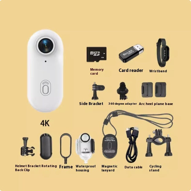 Caméra action vélo 4K professionnelle pour enregistrement vidéo