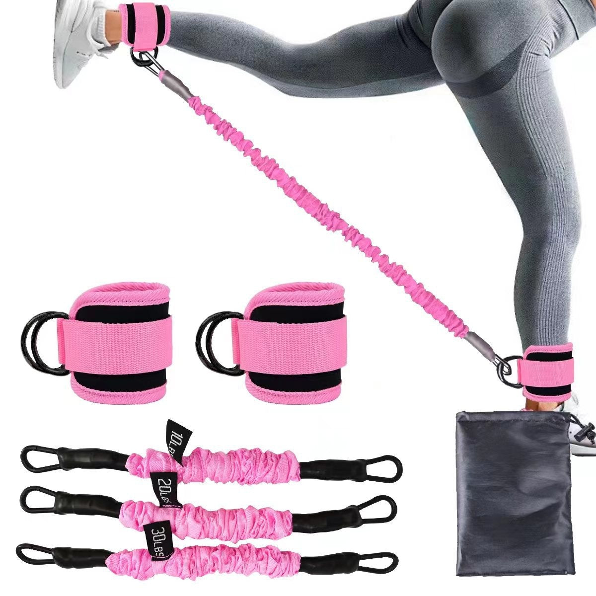 Ankle Strap Resistance Bands Hip Leg Strength Pull Rope