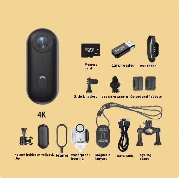 Caméra action vélo 4K professionnelle pour enregistrement vidéo