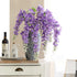 120cm Glycine artificielle décorative géante à longues branches pour mariage et décoration de salon