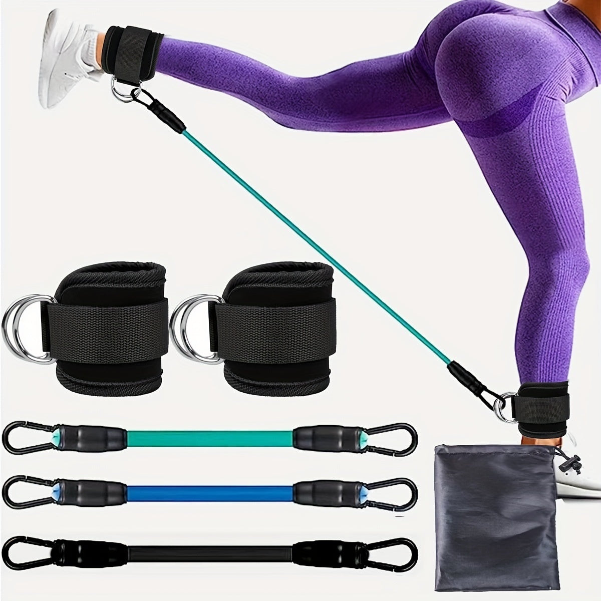 Ankle Strap Resistance Bands Hip Leg Strength Pull Rope